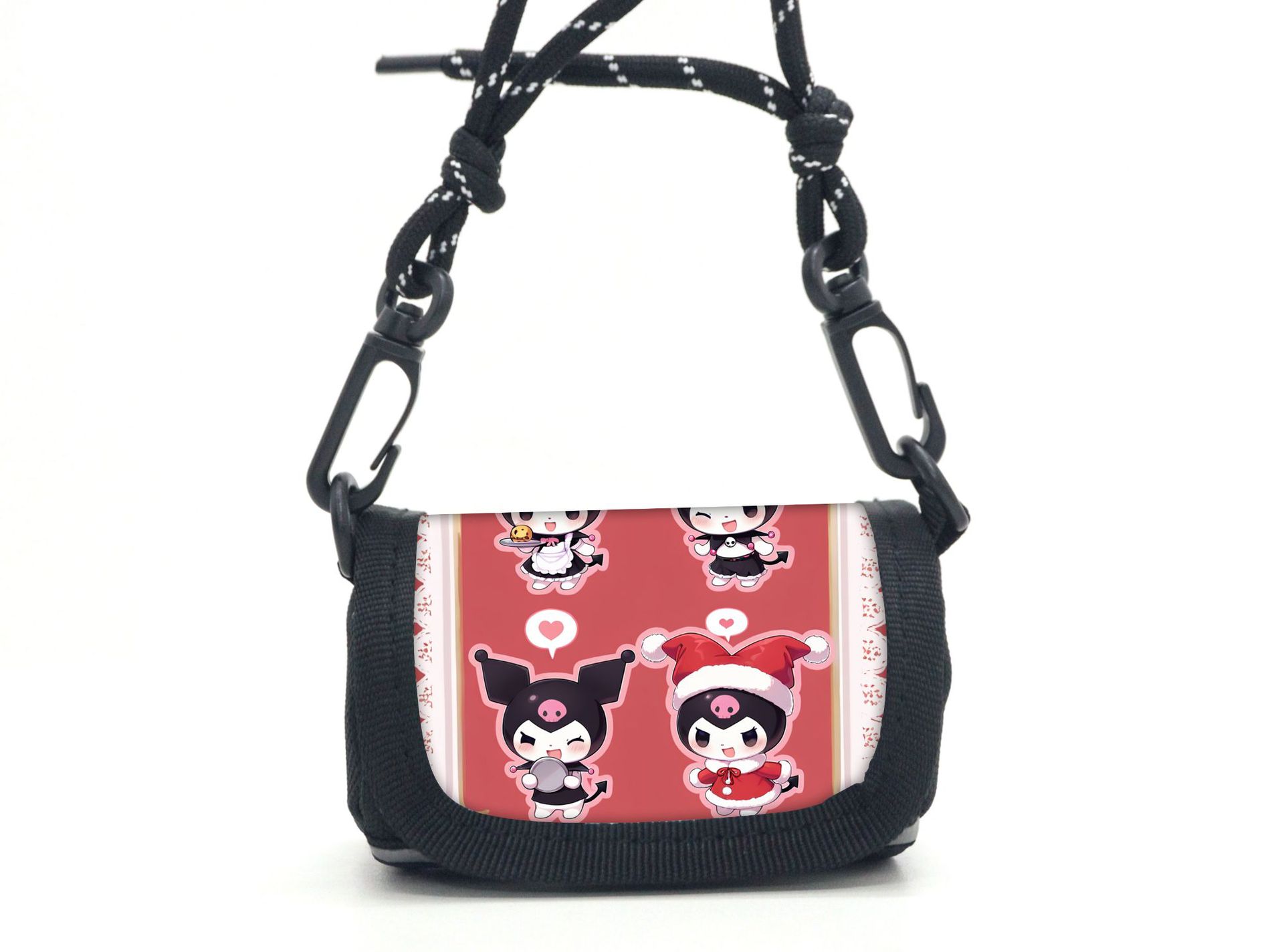 Kuromi anime messenger bag 9*6*6cm