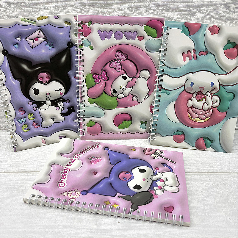 Kuromi anime notebook 8pcs a set