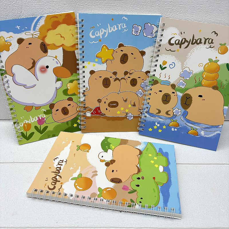 Capybara anime notebook 8pcs a set