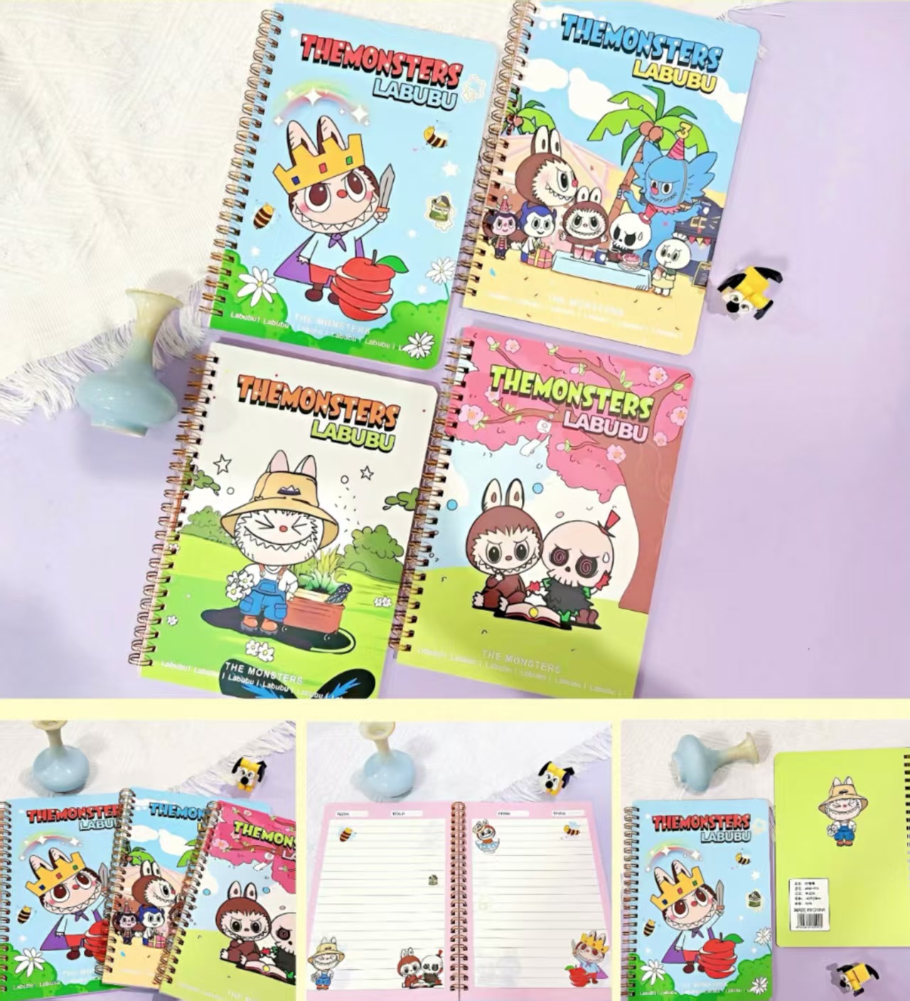 Labubu anime notebook 12pcs a set