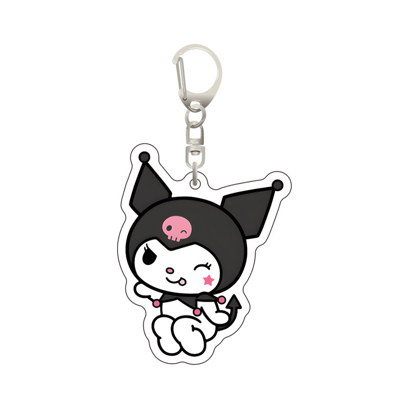 Kuromi anime keychain