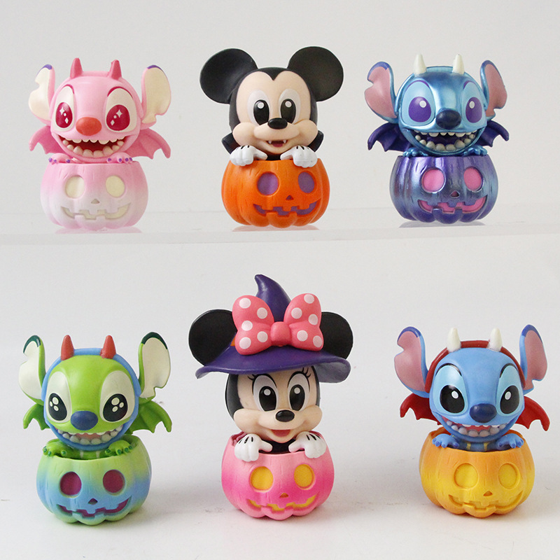 stitch anime figure set 7cm 6pcs a set