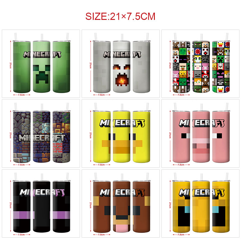 Minecraft anime vacuum cup