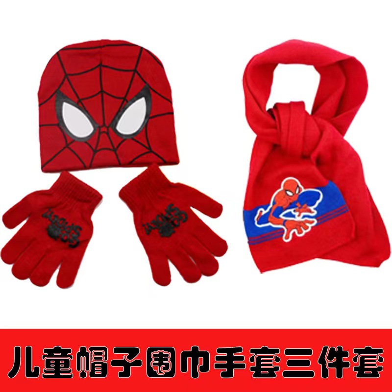 spider man anime hat kid 3pcs a set