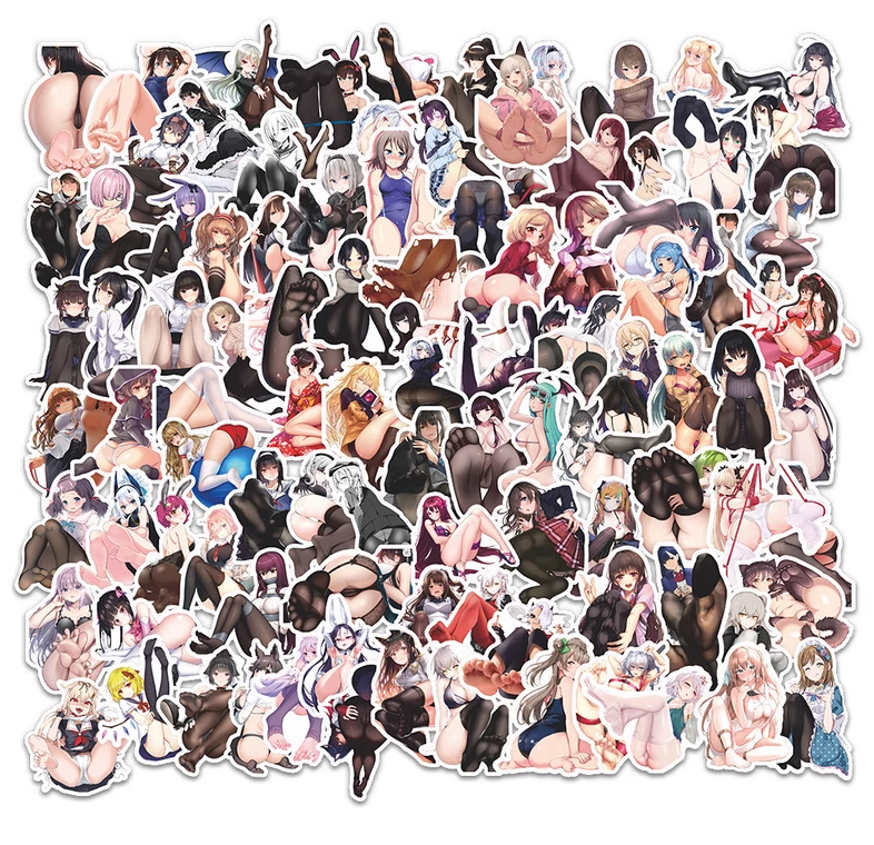 anime stickers 100pcs a set 5-8cm