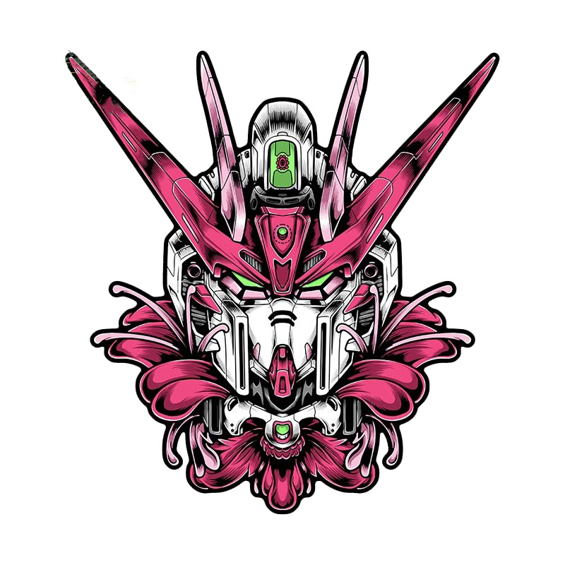 Gundam anime car sticker 13cm