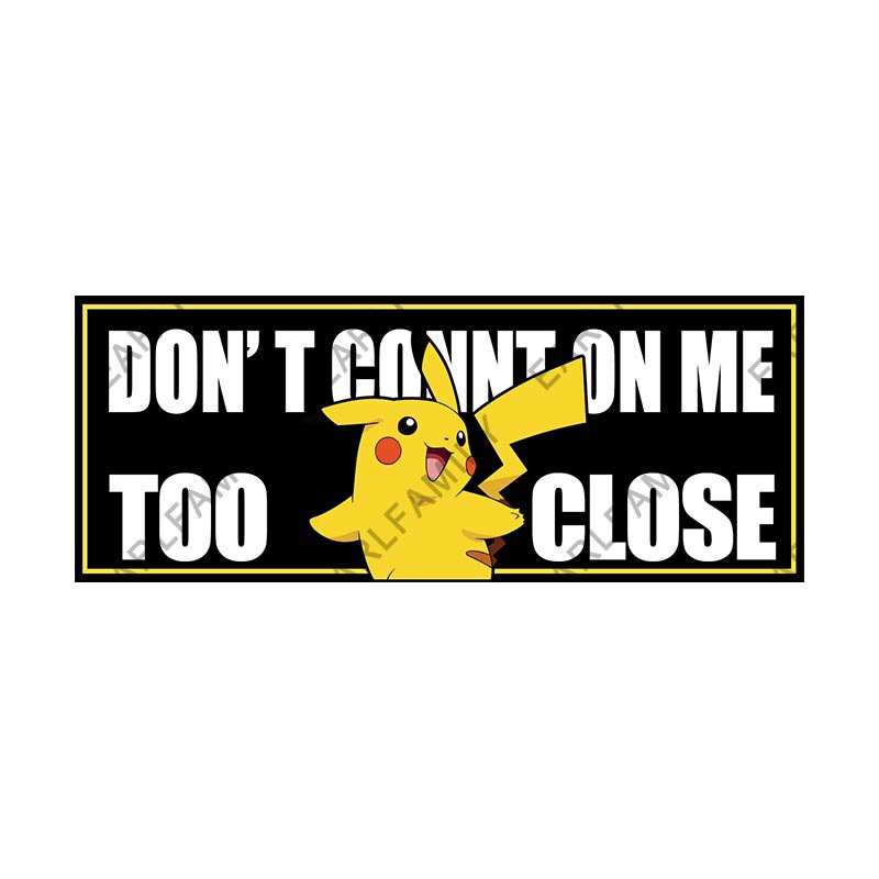Pokemon anime car sticker 13cm