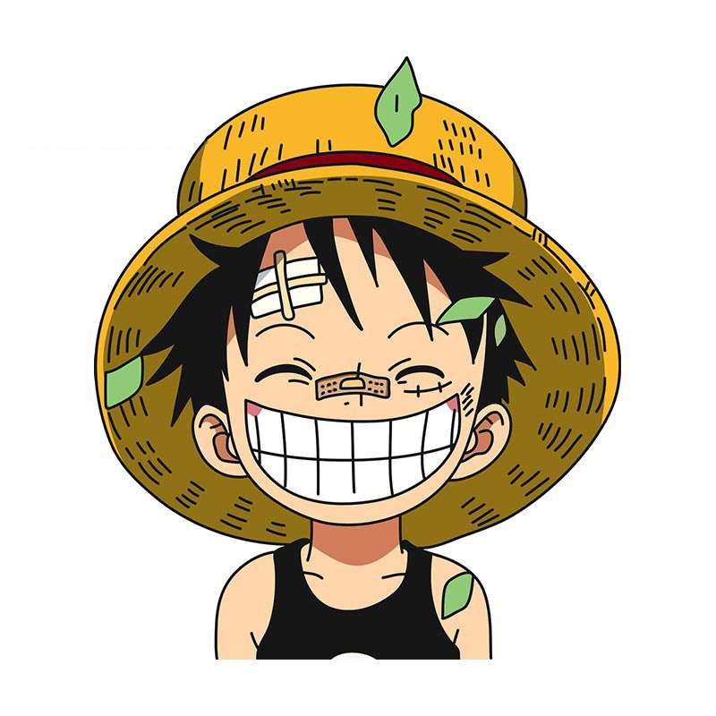 One Piece anime car sticker 13cm