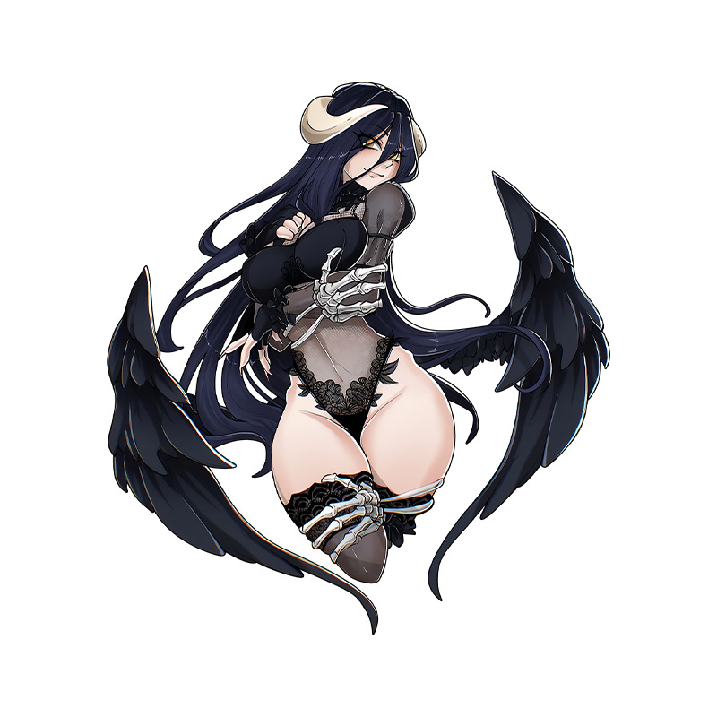 overload anime car sticker 13cm