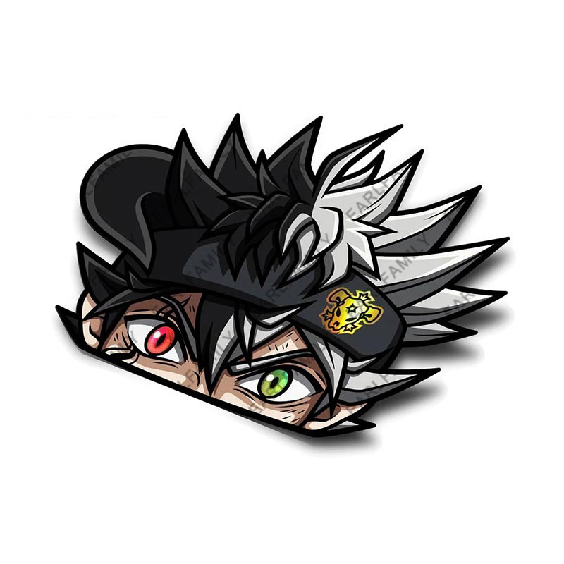 Black Clover anime car sticker 13cm
