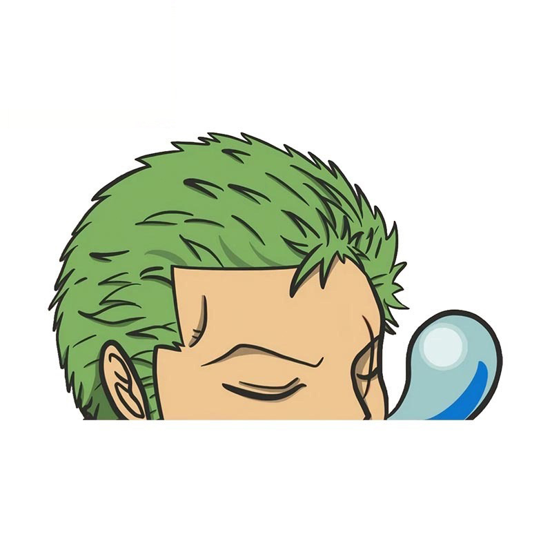 One Piece anime car sticker 13cm