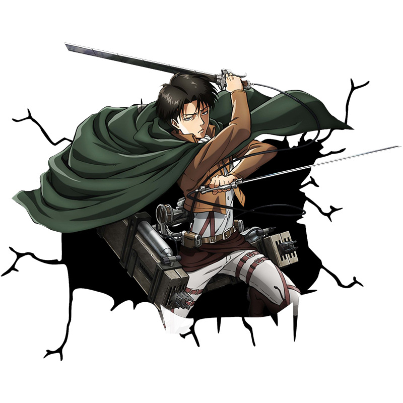 Attack on Titan anime car sticker 13cm