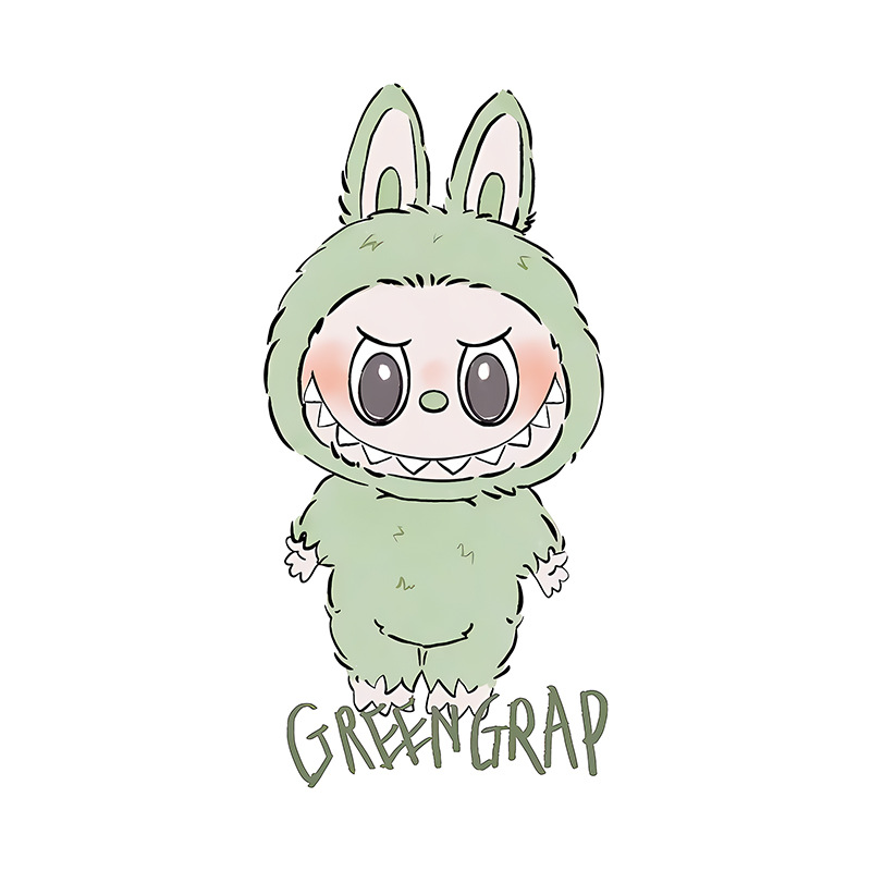 Labubu anime car sticker 13cm