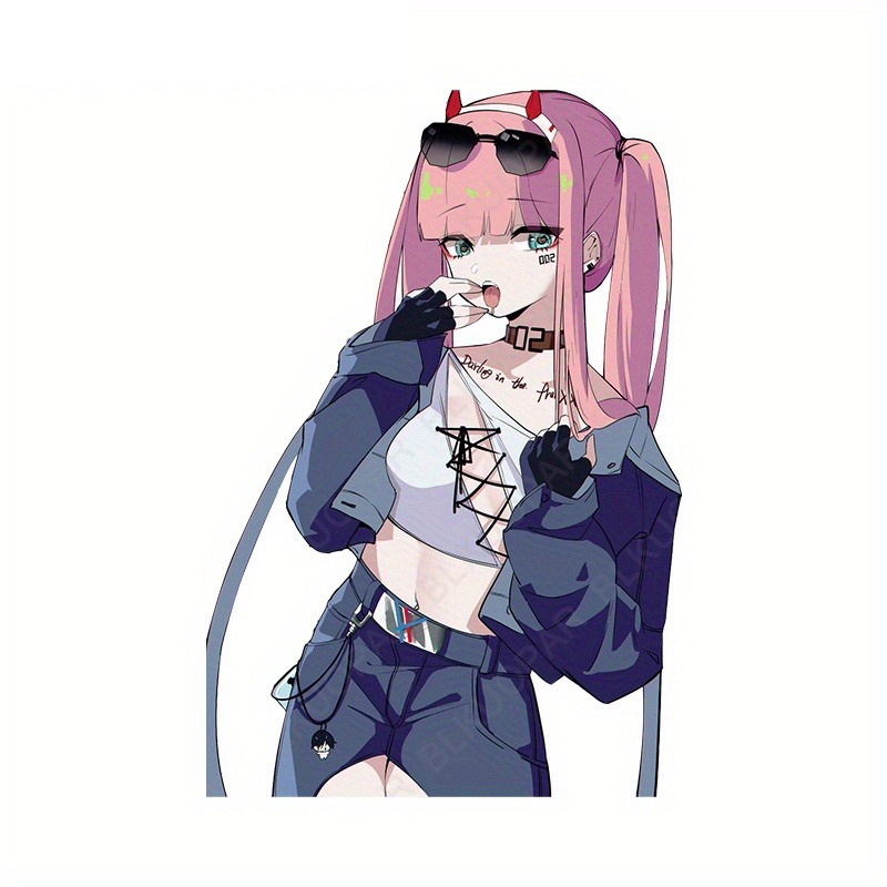 Darling In The Franxx anime car sticker 13cm