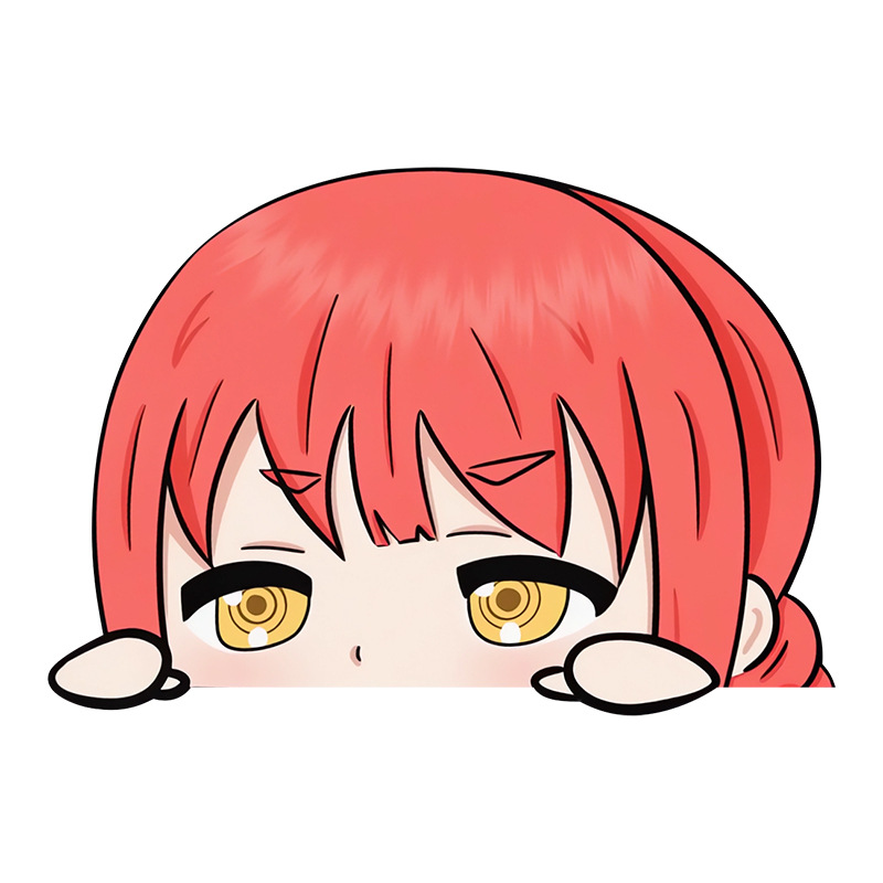 Bocchi the rock anime car sticker 13cm