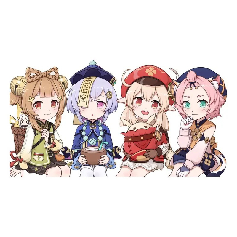 Genshin Impact anime car sticker 13cm