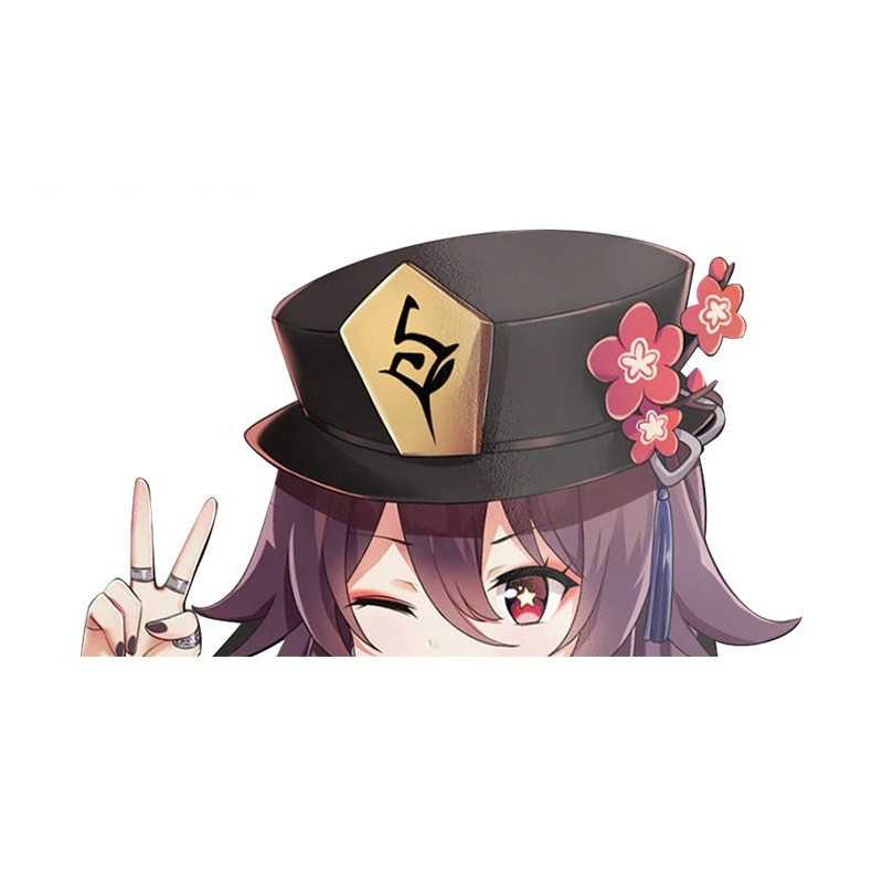 Genshin Impact anime car sticker 13cm