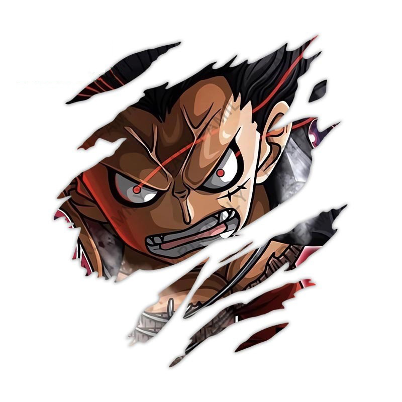 One Piece anime car sticker 13cm