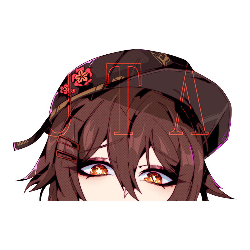 Genshin Impact anime car sticker 13cm
