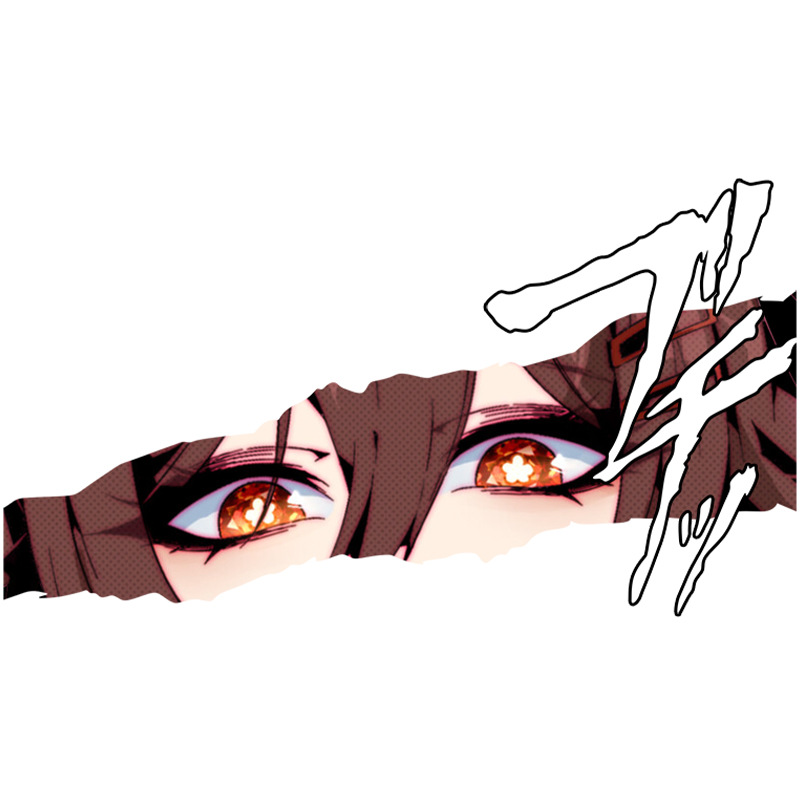 Genshin Impact anime car sticker 13cm