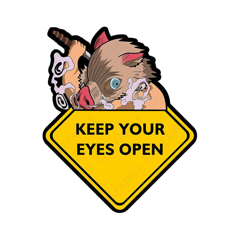 Demon slayer kimets anime car sticker 13cm