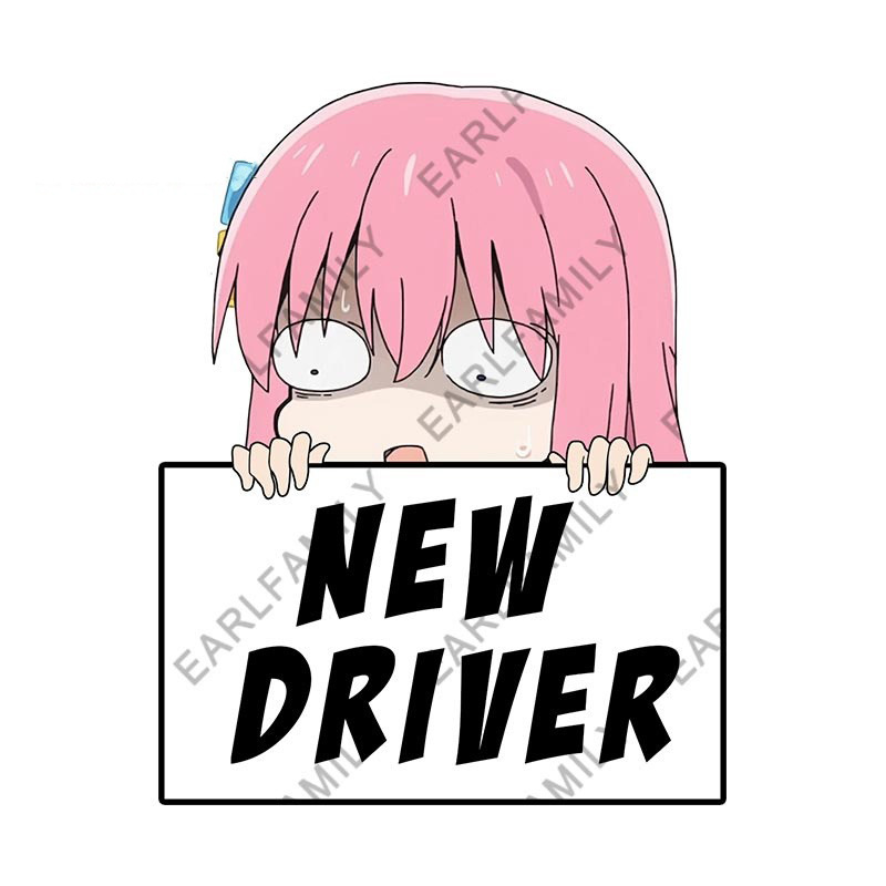 Bocchi the rock anime car sticker 13cm