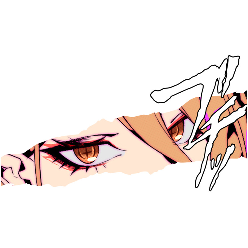 chainsaw man anime car sticker 13cm