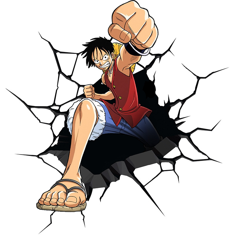 One Piece anime car sticker 13cm