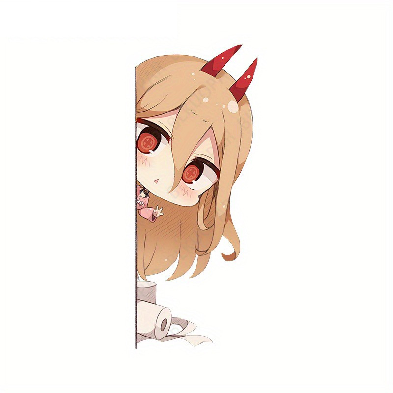 chainsaw man anime car sticker 13cm