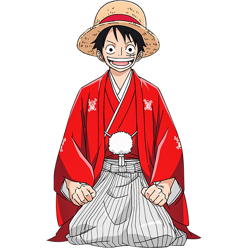 One Piece anime car sticker 13cm