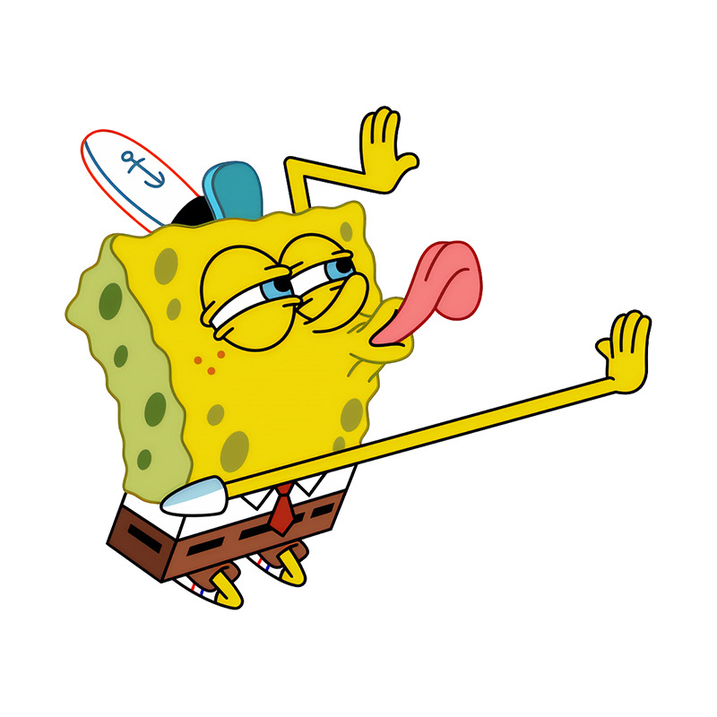 SpongeBob anime car sticker 13cm