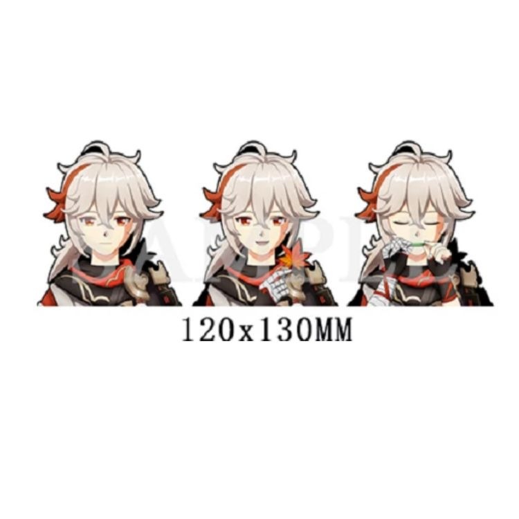Genshin Impact anime 3D illusion stickers