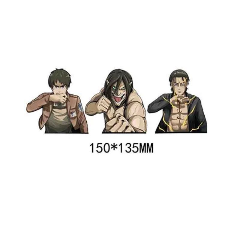 Attack on Titan anime 3D illusion stickers