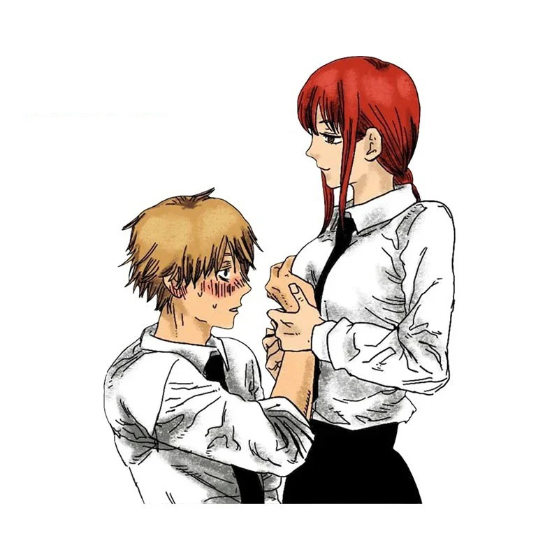 chainsaw man anime car sticker 13cm