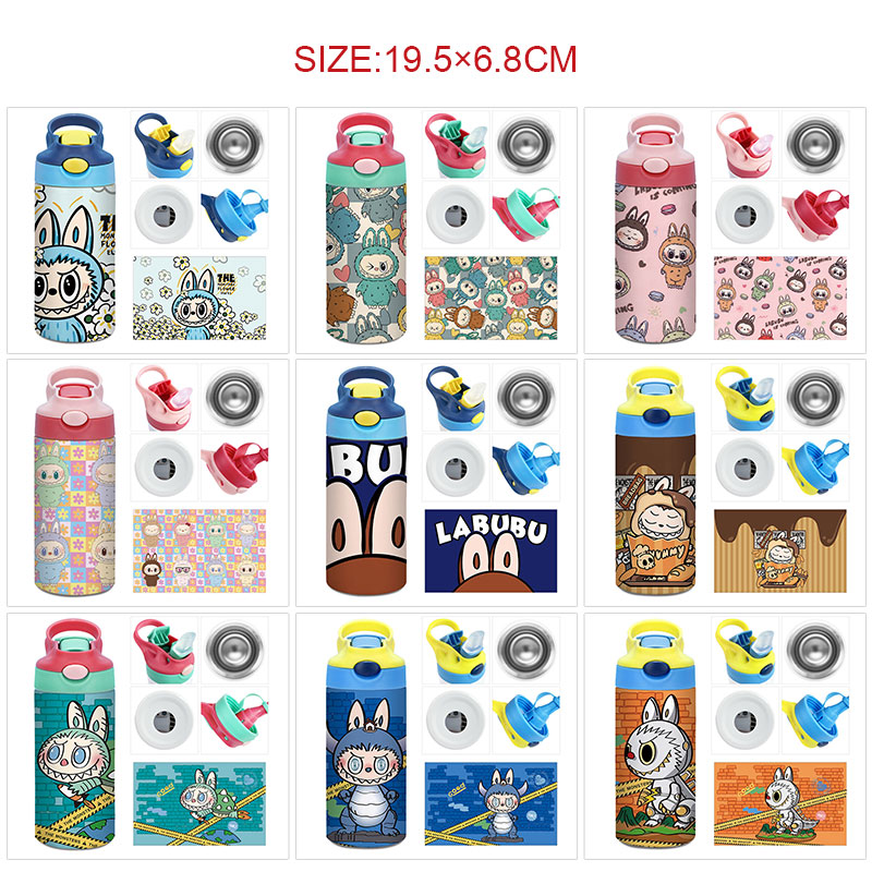 Labubu anime vacuum cup
