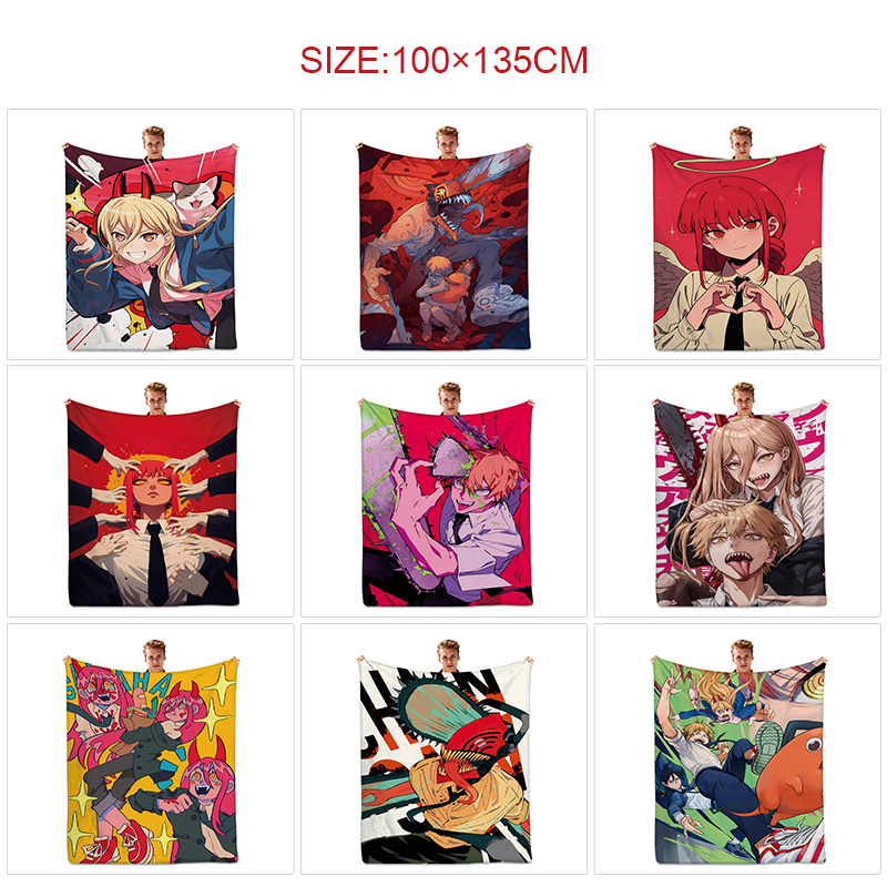 chainsaw man anime Blanket 100*135cm