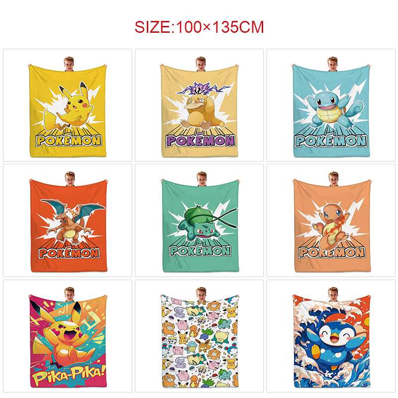 Pokemon anime Blanket 100*135cm