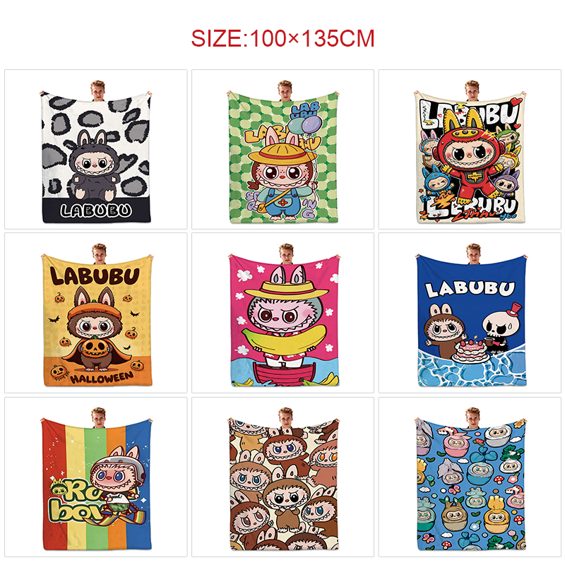 Labubu anime Blanket 100*135cm