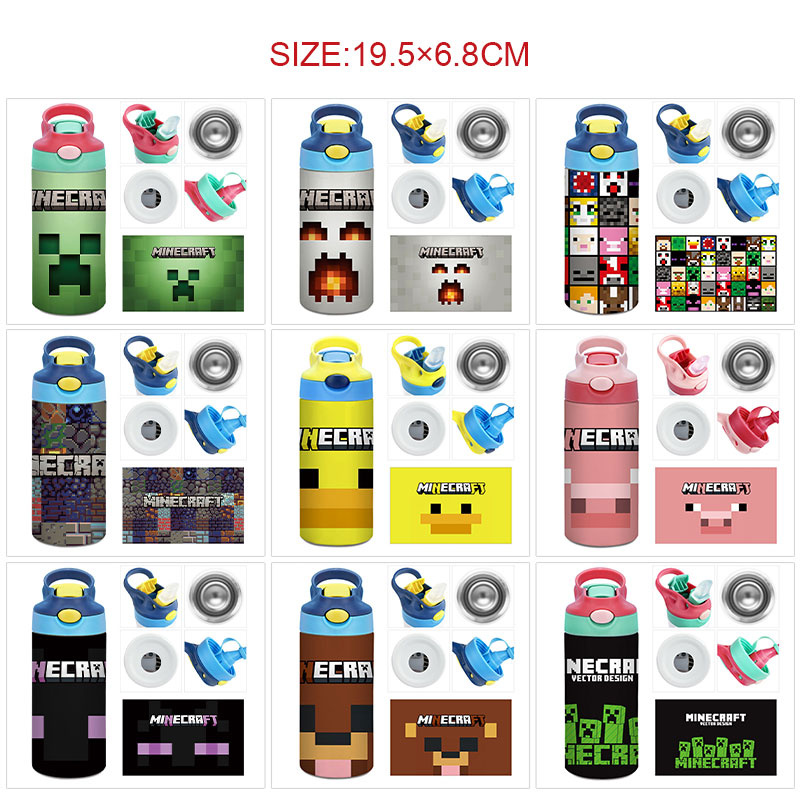 Minecraft anime vacuum cup