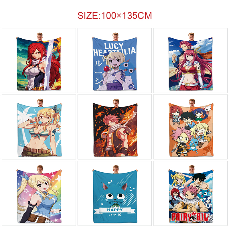 Fairy Tail anime Blanket 100*135cm