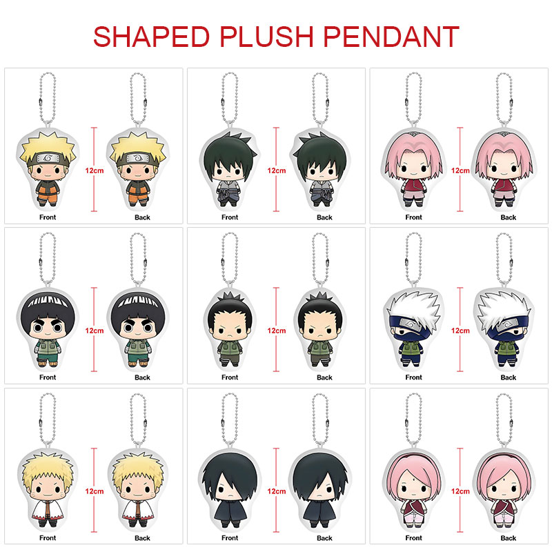 Naruto anime plush doll 12cm 5 pcs a set