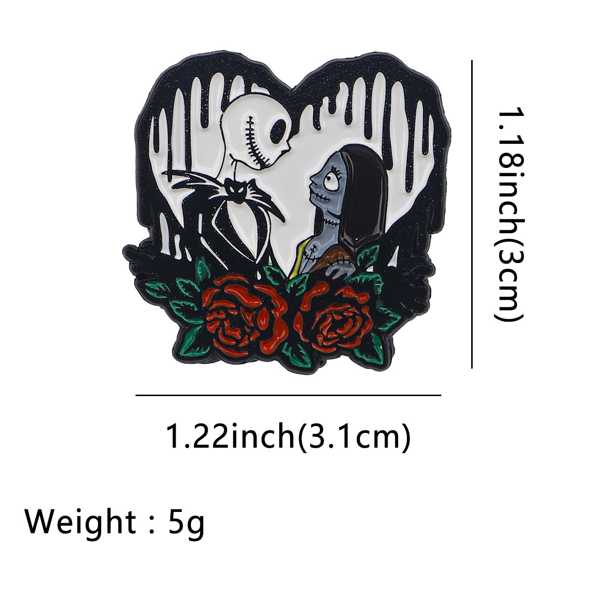 The Nightmare Before Christmas anime pin