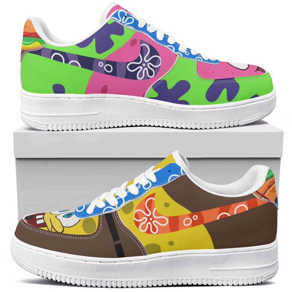 SpongeBob anime sneakers shoe US men size 5-14,women size 5.5-12