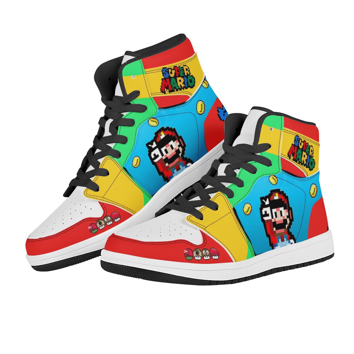Super Mario anime sneakers shoe US men size 5-14,women size 5.5-12