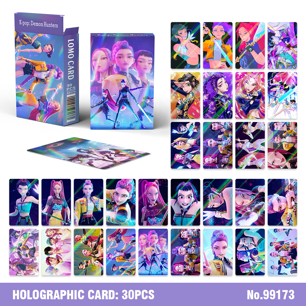 Kpop demon hunters anime lomo cards 30 pcs a set
