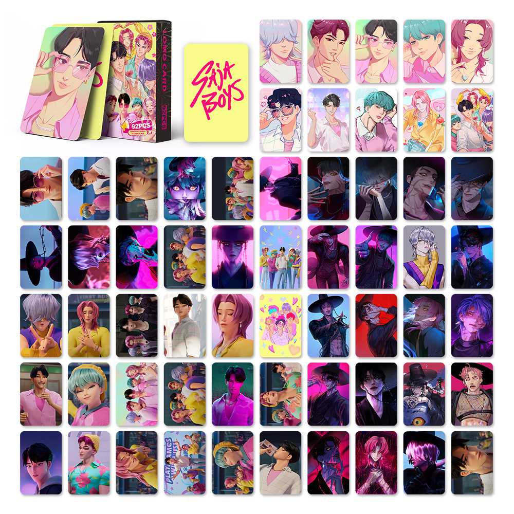 Kpop demon hunters anime lomo cards 92 pcs a set