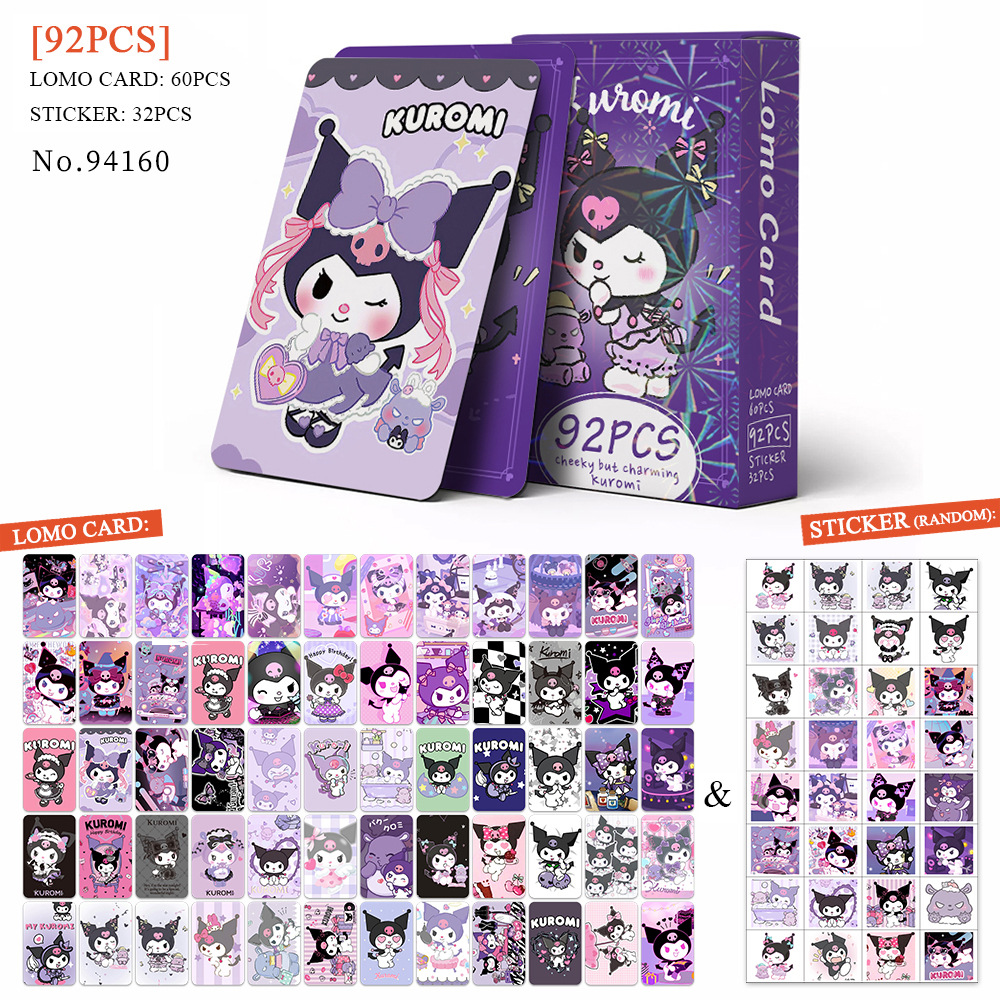 Kuromi anime lomo cards 92 pcs a set