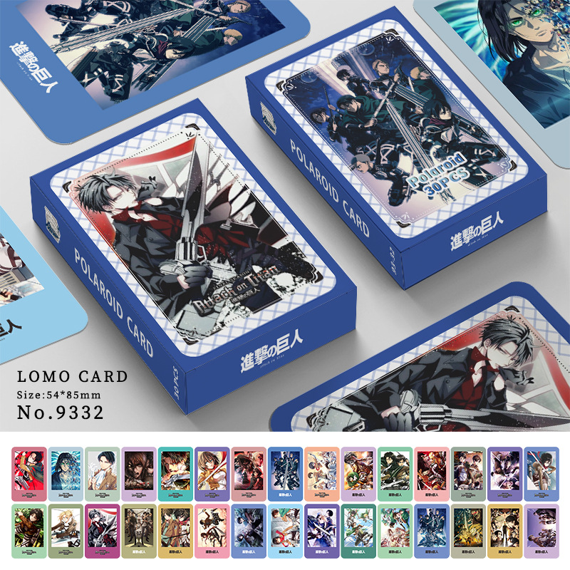 Attack on Titan anime lomo cards 30pcs a set