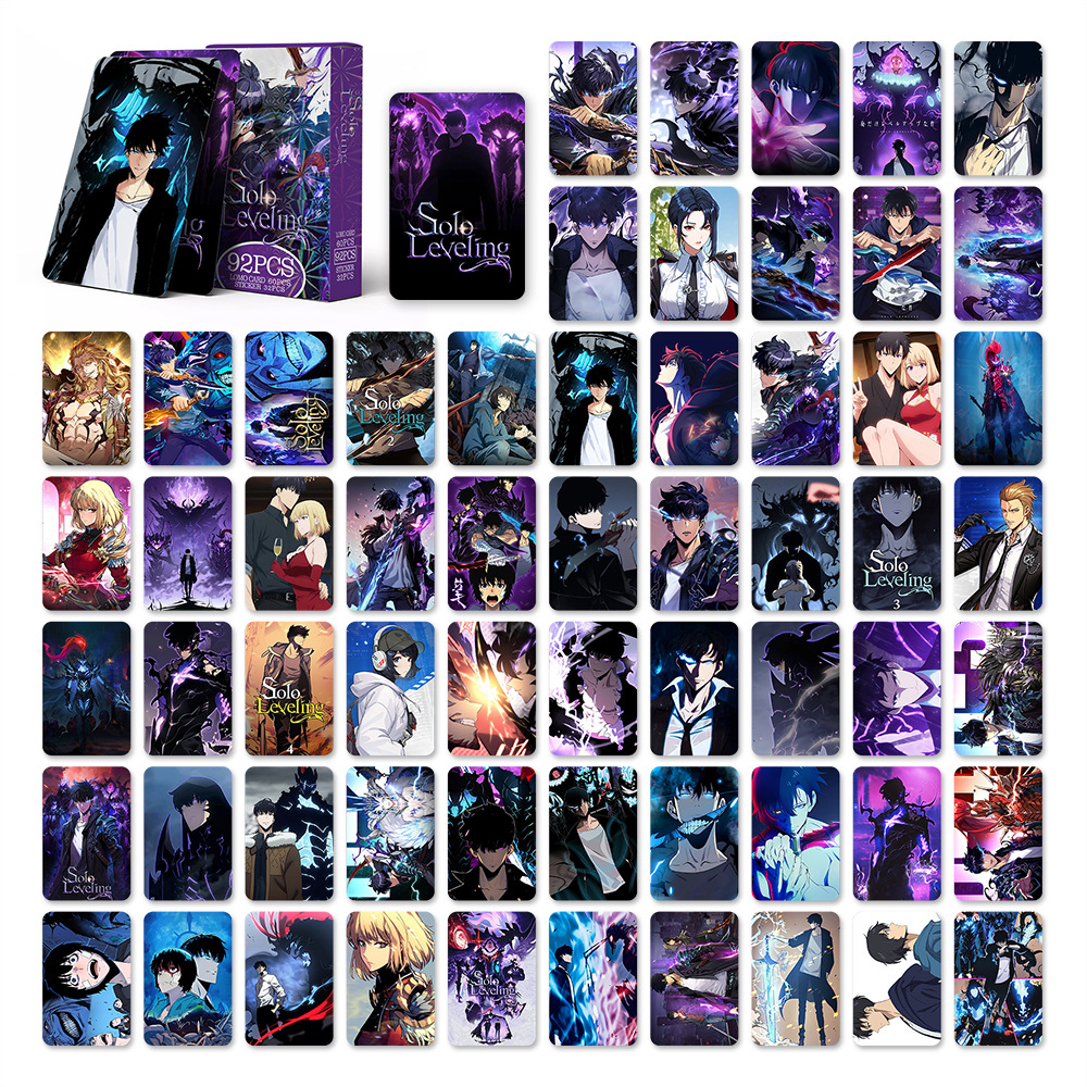 Solo Leveling anime lomo cards 92pcs a set