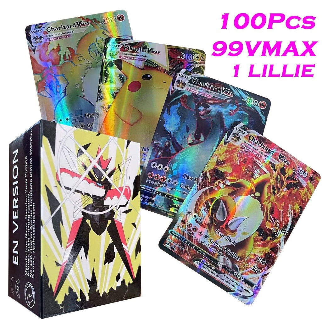 Pokemon anime cards 100VmaxCRE Lillie